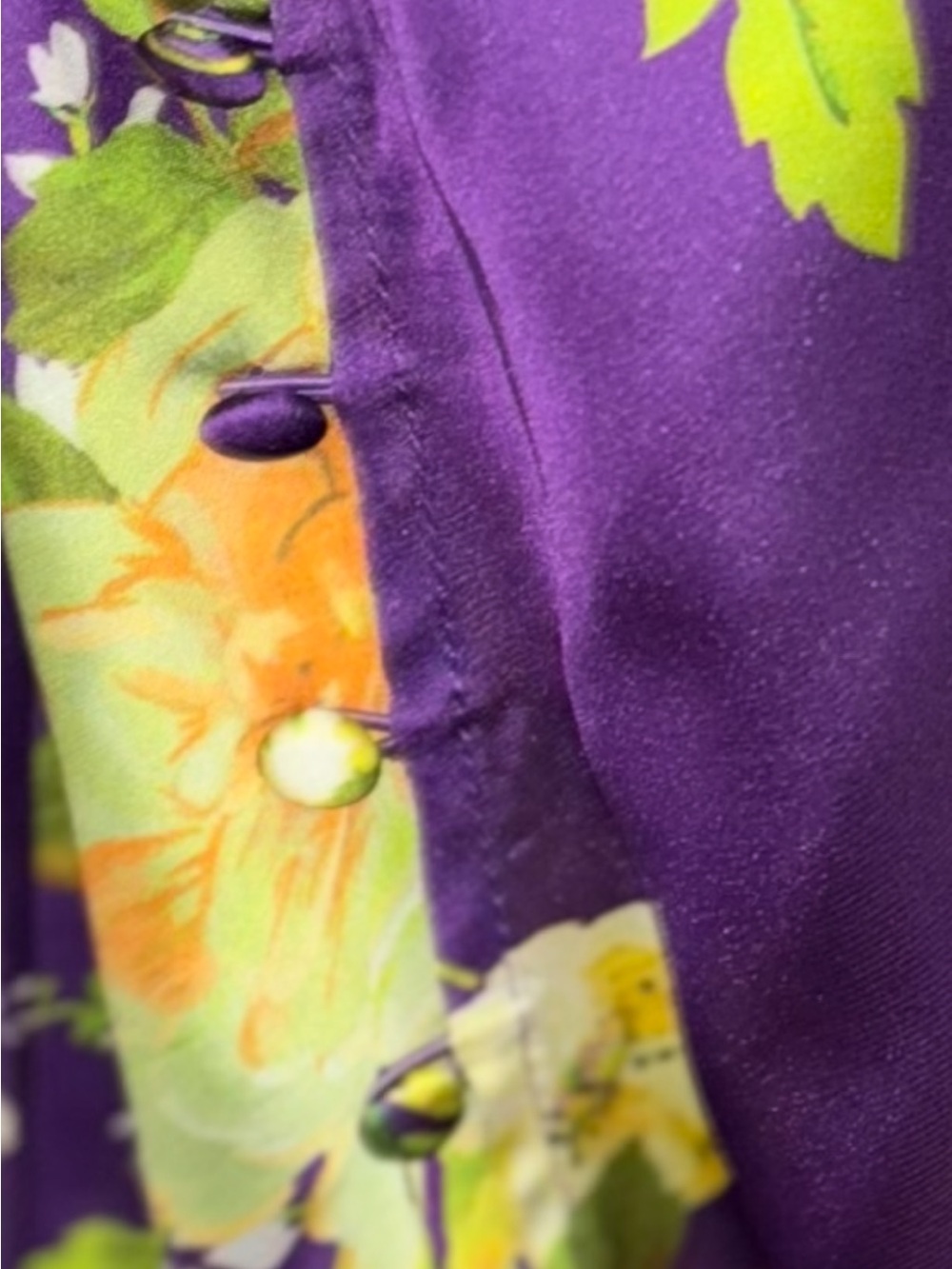 Elegant Purple Floral Maxi Dress with Side Slit from ASOS - Picture 4 of 5